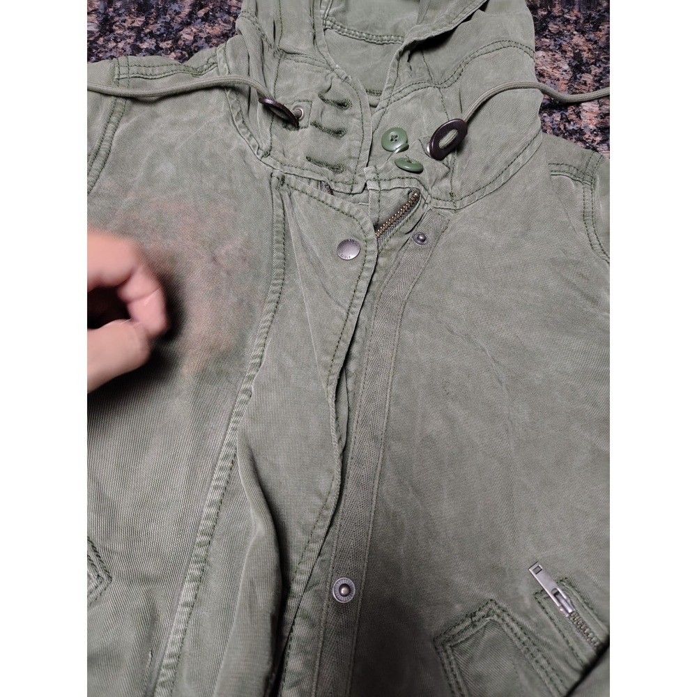 American Eagle Outfitters Womens Olive Green Military Utility Jacket XS AE-177 - Picture 6 of 8